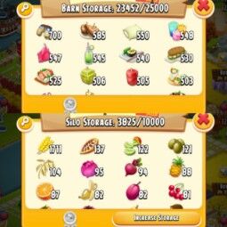 🌟Level 160🌟Barn 25000🌟Filled 20000+ Food🌟Silo 10000🌟100M+ Coins🌟Main Land Open🌟Fast Delivery 1